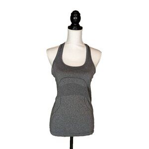 Lululemon Sz 8 Activewear Top Women Gray Swiftly Tech Racerback Tank Athletic